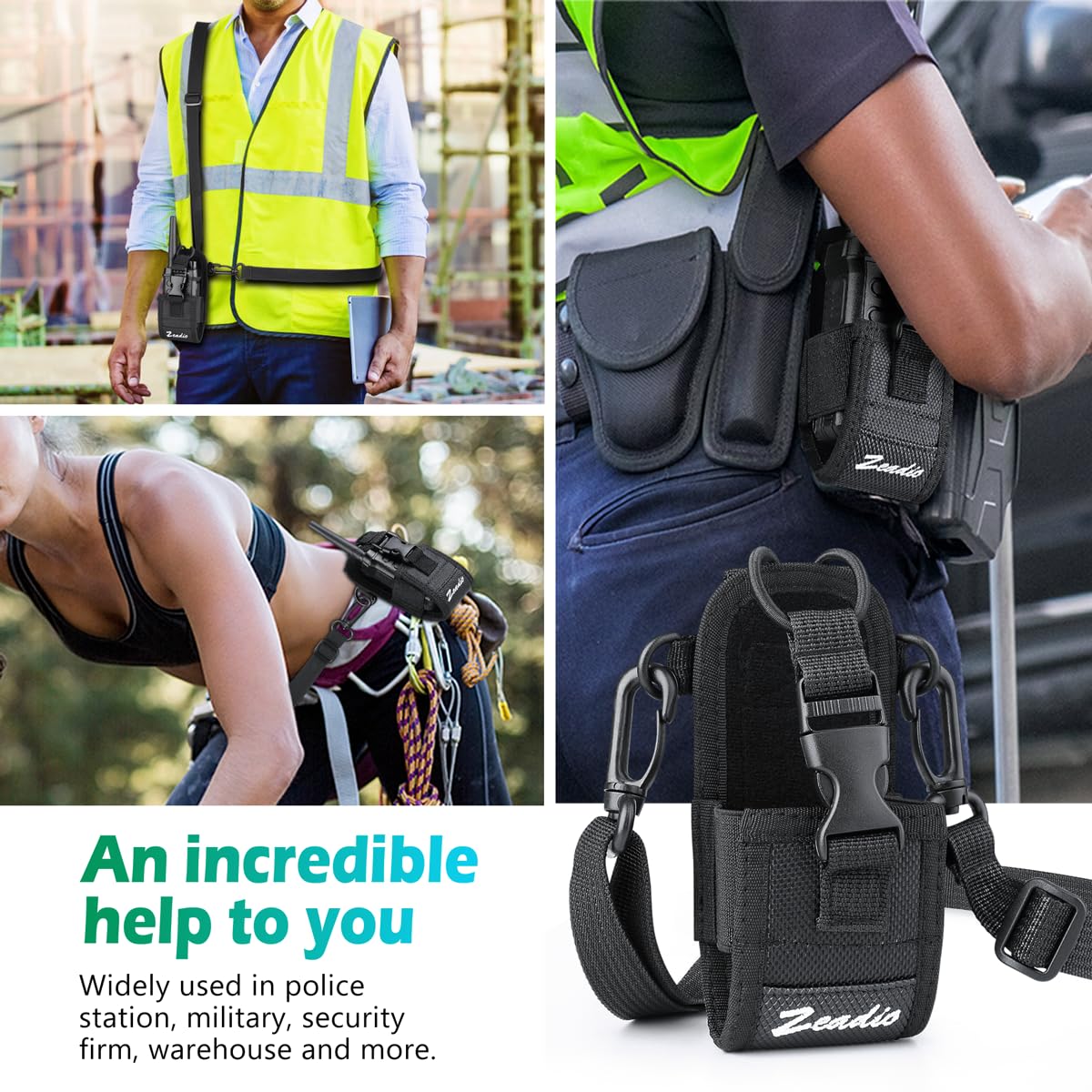 Amazon.com: Zeadio Multi-Position Carry Two-Way Radio Holster